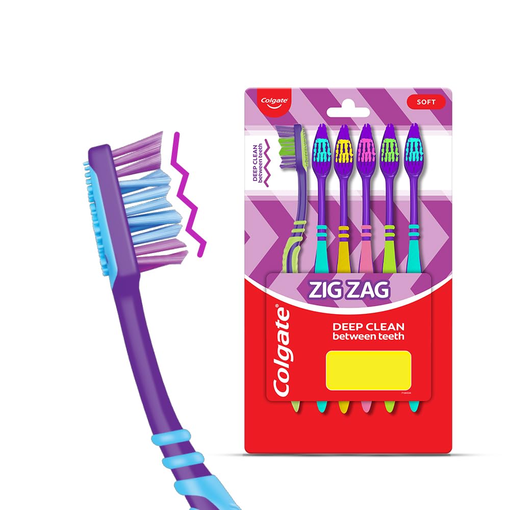 Colgate ZigZag Soft Bristle Toothbrush - 6 Pcs