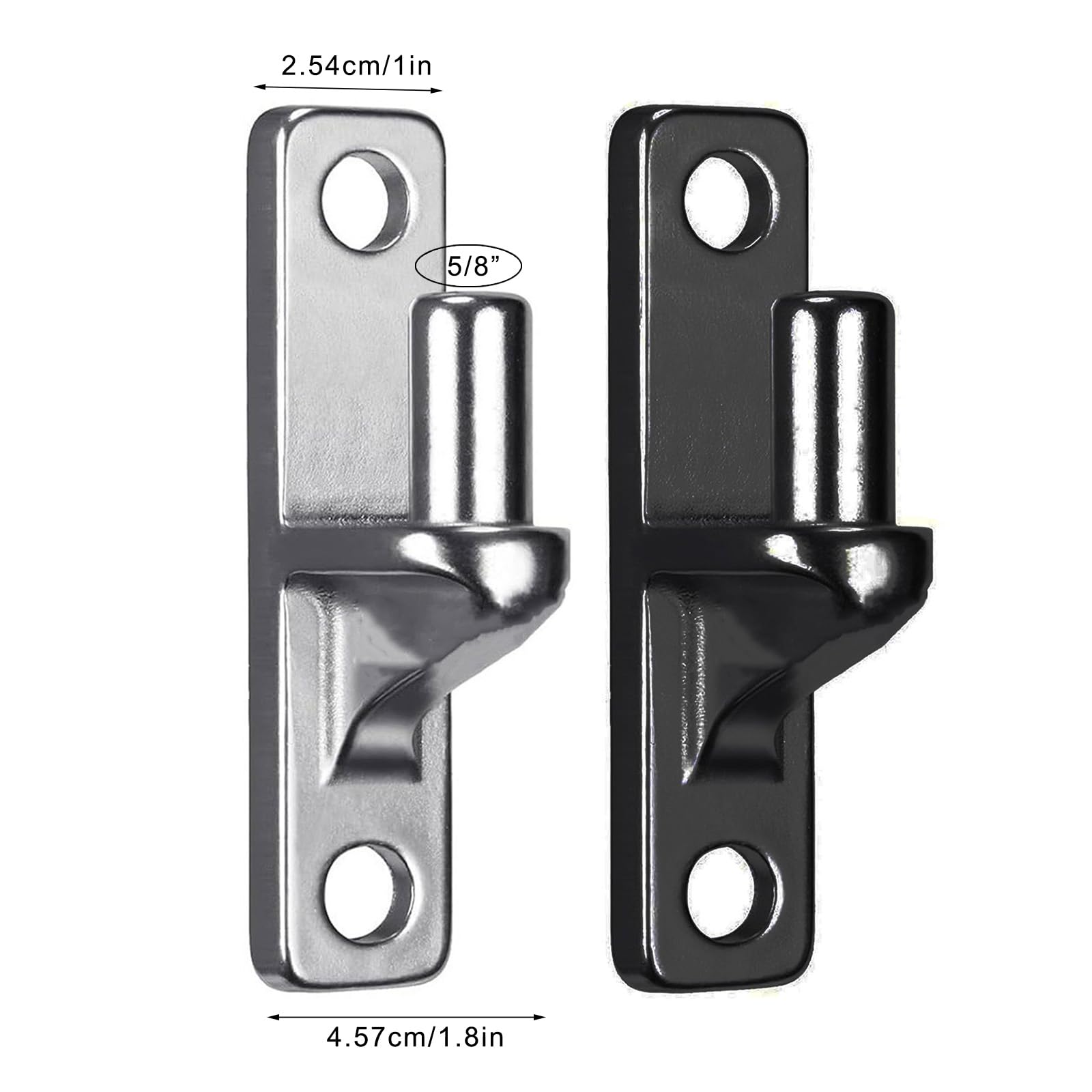 1/2/4Pieces Portatile Robusto Montaggio A Parete Cancello Cerniere In Acciaio Inox per Esterni Collegamento Catena Cancello Cerniere Pin
