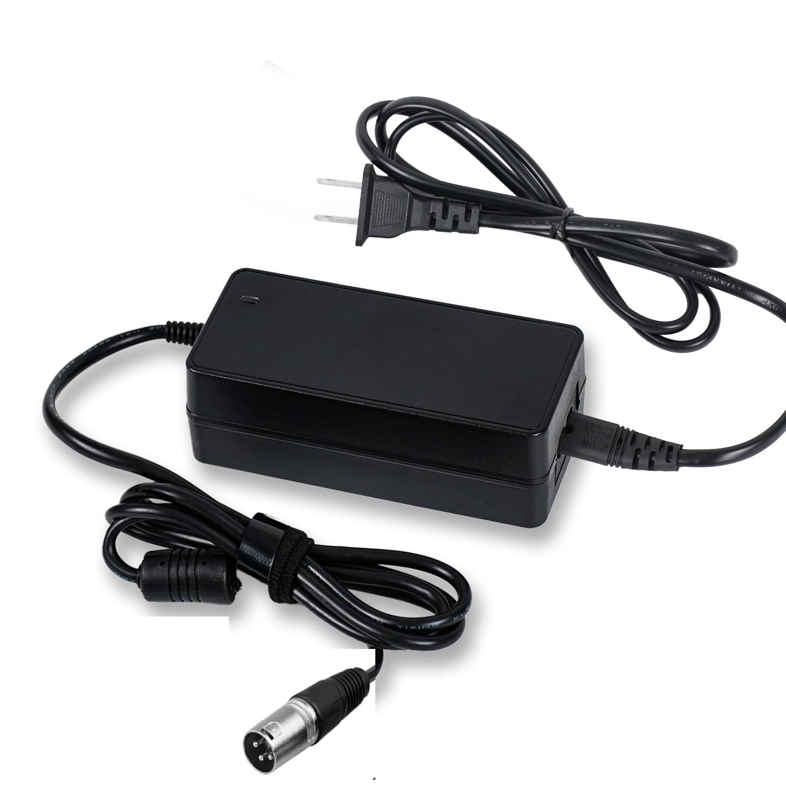 eeTao 36V 1.5A Battery 42V Charger for Razor MX500 Premium 36V 1500mA Scooter Quick Charger (3-Pin XLR Connector) for Razor Crazy Cart XL MX650 Currie Schwinn S1000 S600 Ezip E1000 X-600 W15128190014