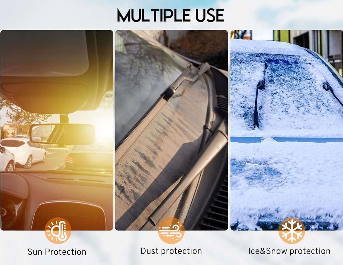 Couverture Pare-Brise Voiture Couverture Protege Pare Brise Givre Gel, Bache Pare Brise Voiture Repliable pour Renault Espace VI 2023