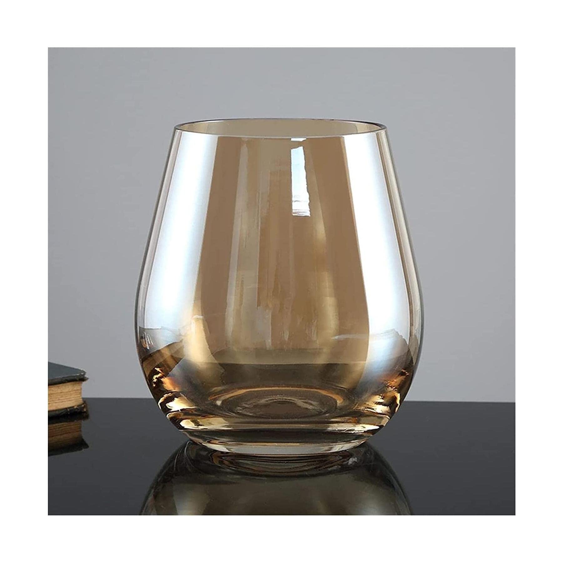 Ngdfgr F Ashion Vase Modern Hydroponic Lower Vases Manual Polishing O The Mouth O The Bottle Is Safe Smooth And Round The Vase Decoration (F),