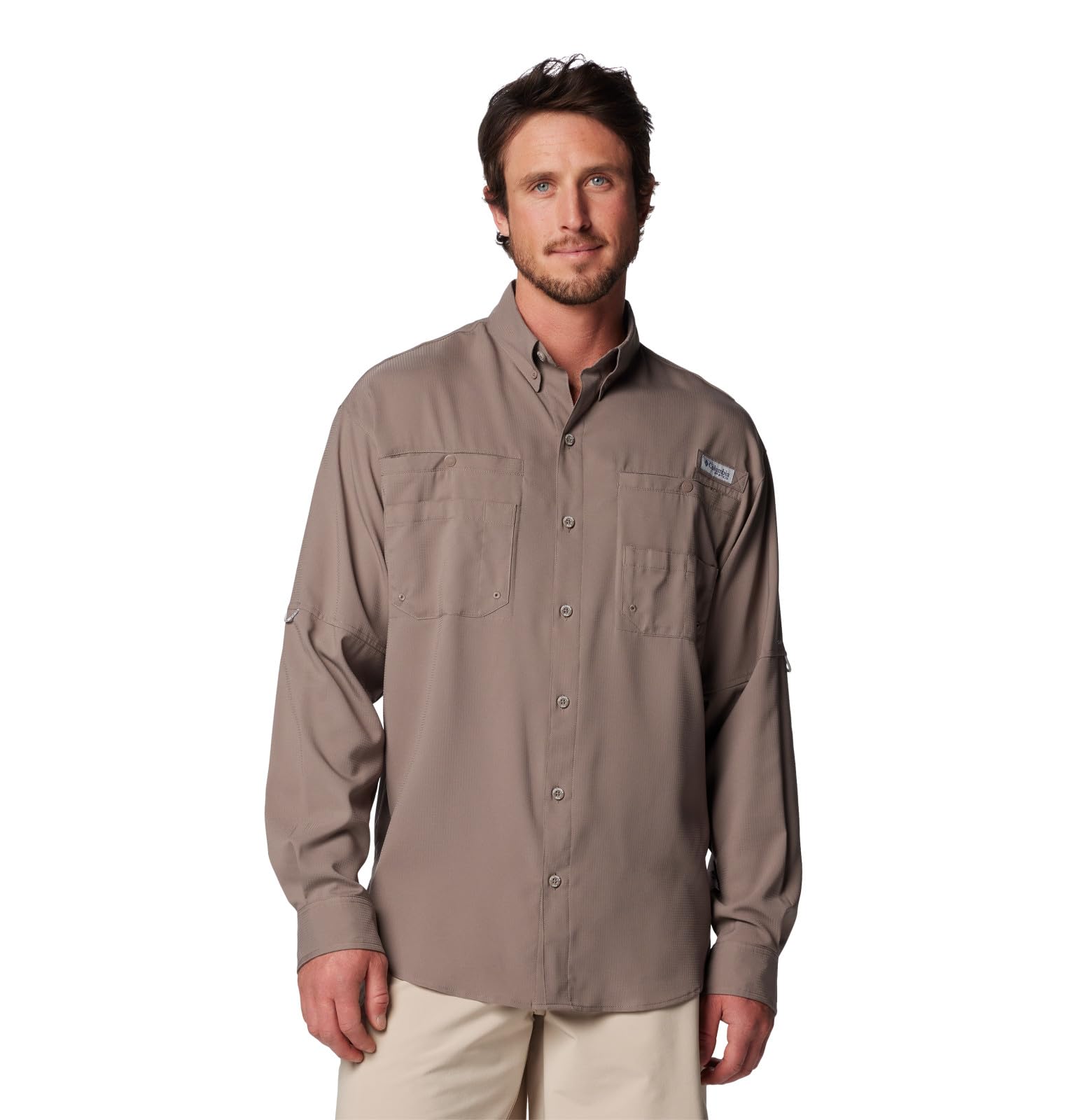 Columbia Men's Tamiami II Long Sleeve Shirt, Iron, 5X Big
