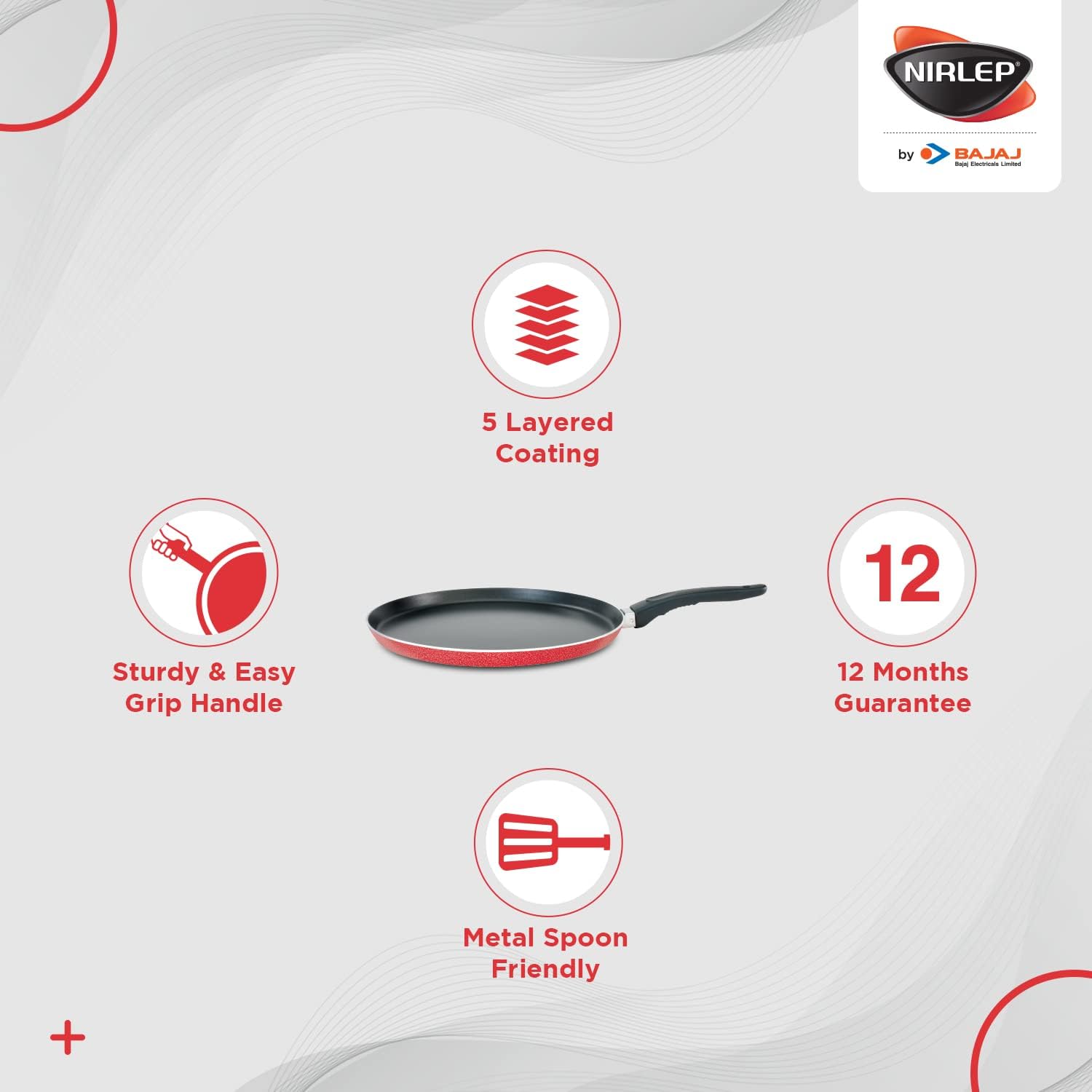 Sakhi Flat Tawa, 260 mm / Model-SFT 26 (Aluminum)