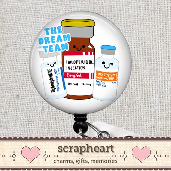 Yinkin 30-Pack Nurse Badge Reels - Retractable ID Holders With Glitter 'Scrub Life' Design - View #4