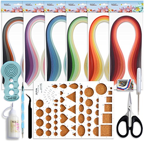 JUYA Paper Quilling Kits with 30 Colors 600 Strips and 8 Tools