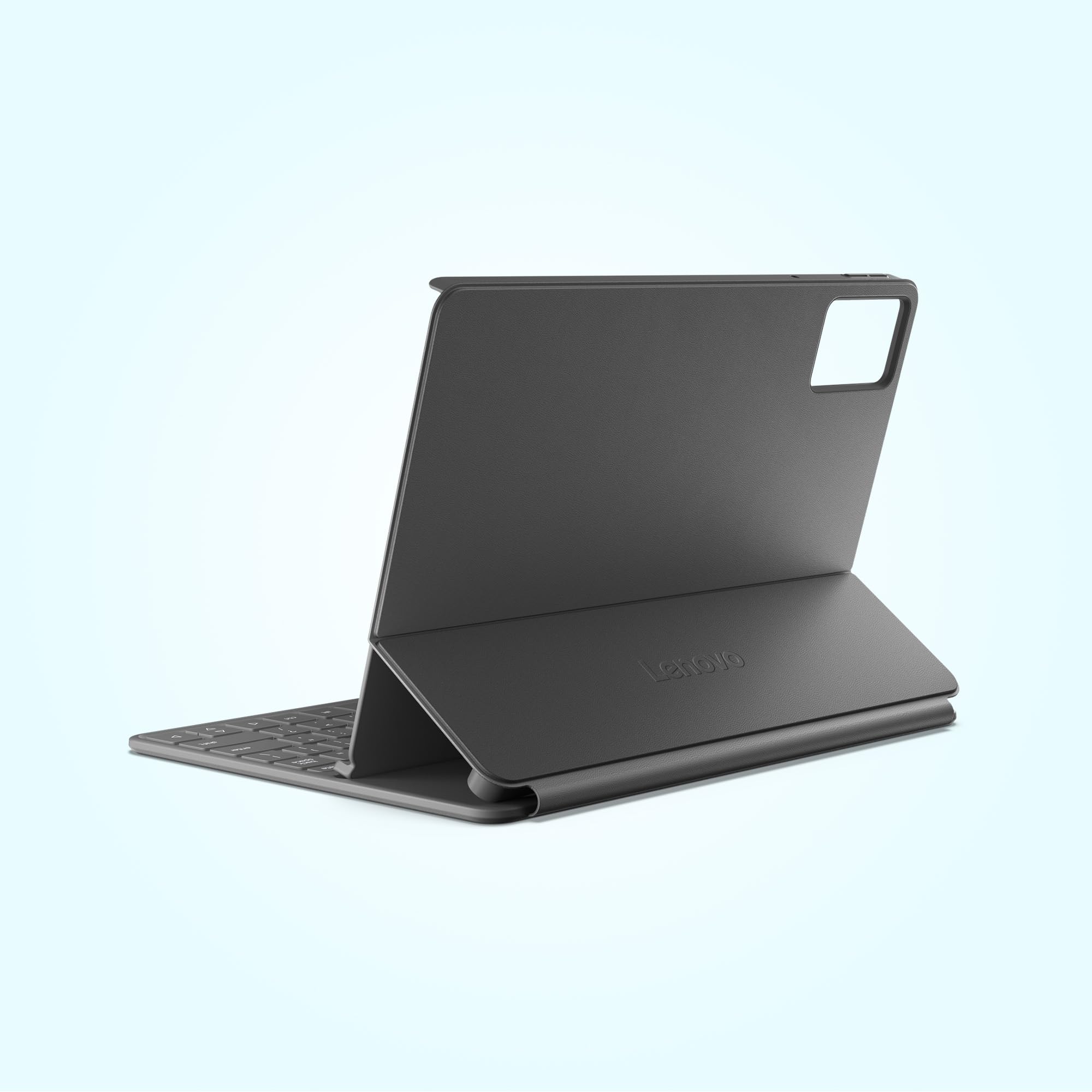 Lenovo Folio Keyboard per IdeaTab, tastiera Folio per Lenovo Idea Tab con connessione istantanea 3-pin, stand integrato, scomparto per penna, layout intuitivo, protezione completa - Grigio