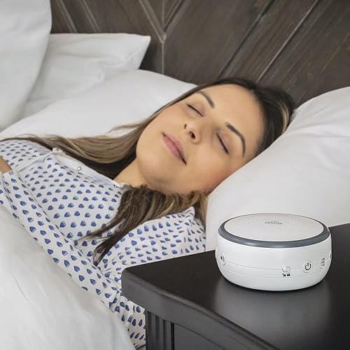 Miniatura 3 de Serene Evolution Máquina de ruido blanco portátil con batería de 18 sonidos para adultos, máquina de sonido con batería para dormir y viajar,