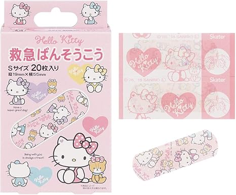 Amazon Co Jp スケーター 救急 ばんそうこう Sサイズ 絆創膏 ハローキティ パステル カットバン 枚入 Qqb2 A ドラッグストア