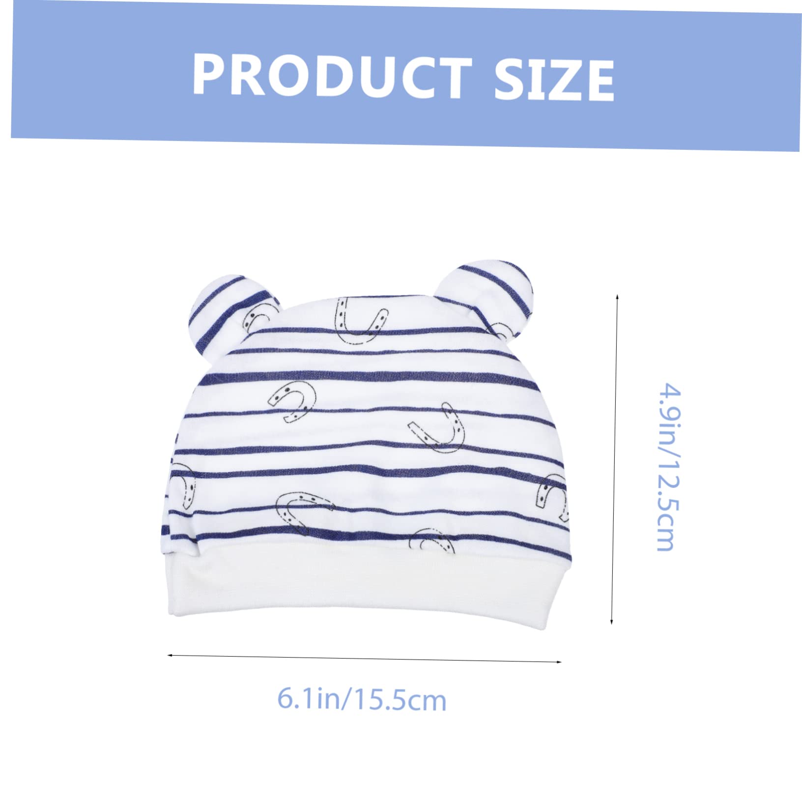 LIFKOME Baby Hat Hand and Foot Covers Newborn Cotton Cap Mittens 2 Sets Soft Scratch-free