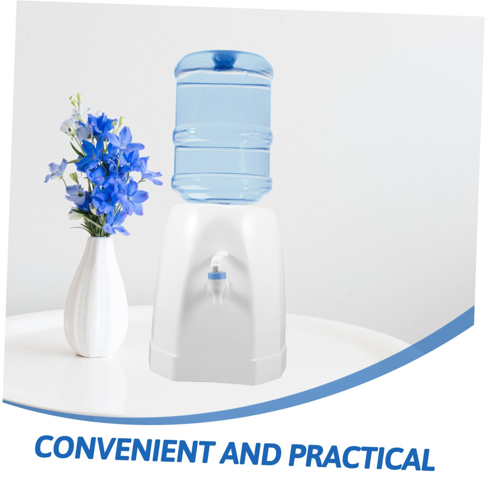 Kleiner Wasserspender aus Kunststoff in Weiß mit Einfachem Wasserzugang und Vielseitigem Design für Camping und Picknick Kompakt und Stilvoll für Tisch