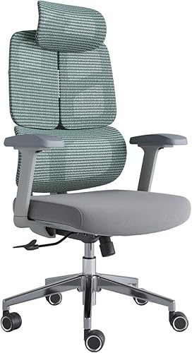 Silla de oficina ergonómica de 500 libras, silla de oficina de malla para el hogar, cómodas sillas de escritorio para juegos, ajustables de 90 a