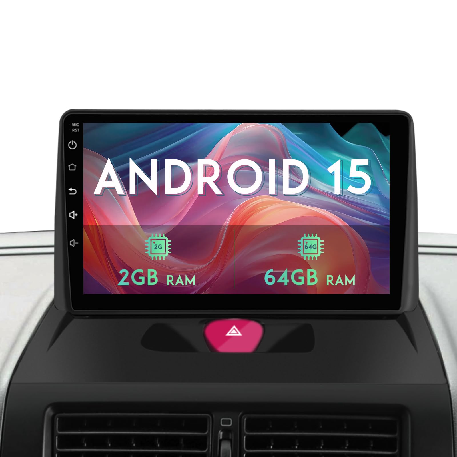 AWESAFE Autoradio Android 15 pour Peugeot Expert 2/Citroën Jumpy/Fiat Scudo/Toyota Proace (2007-2016), 9" Écran Tactile 2Go+64Go, CarPlay & Android Auto, GPS, Bluetooth WiFi FM USB DSP, SWC