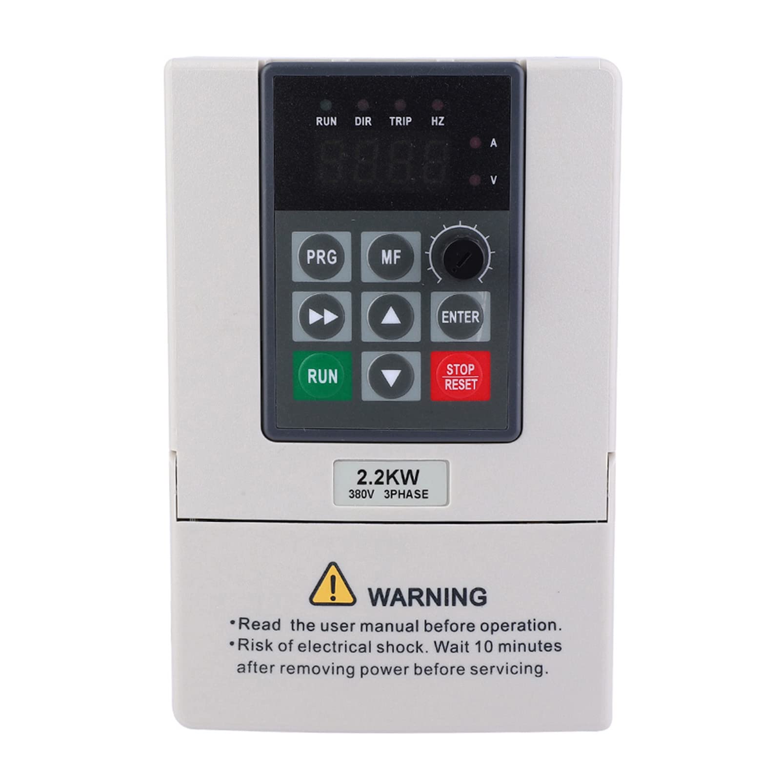 VBESTLIFE VFD-Wechselrichter, 3-phasiger 2,2-kW-380-V-Wechselrichter mit Variabler Frequenz Zur Motordrehzahlregelung, für Produktionsmaschinen, Lüfter, Pumpen