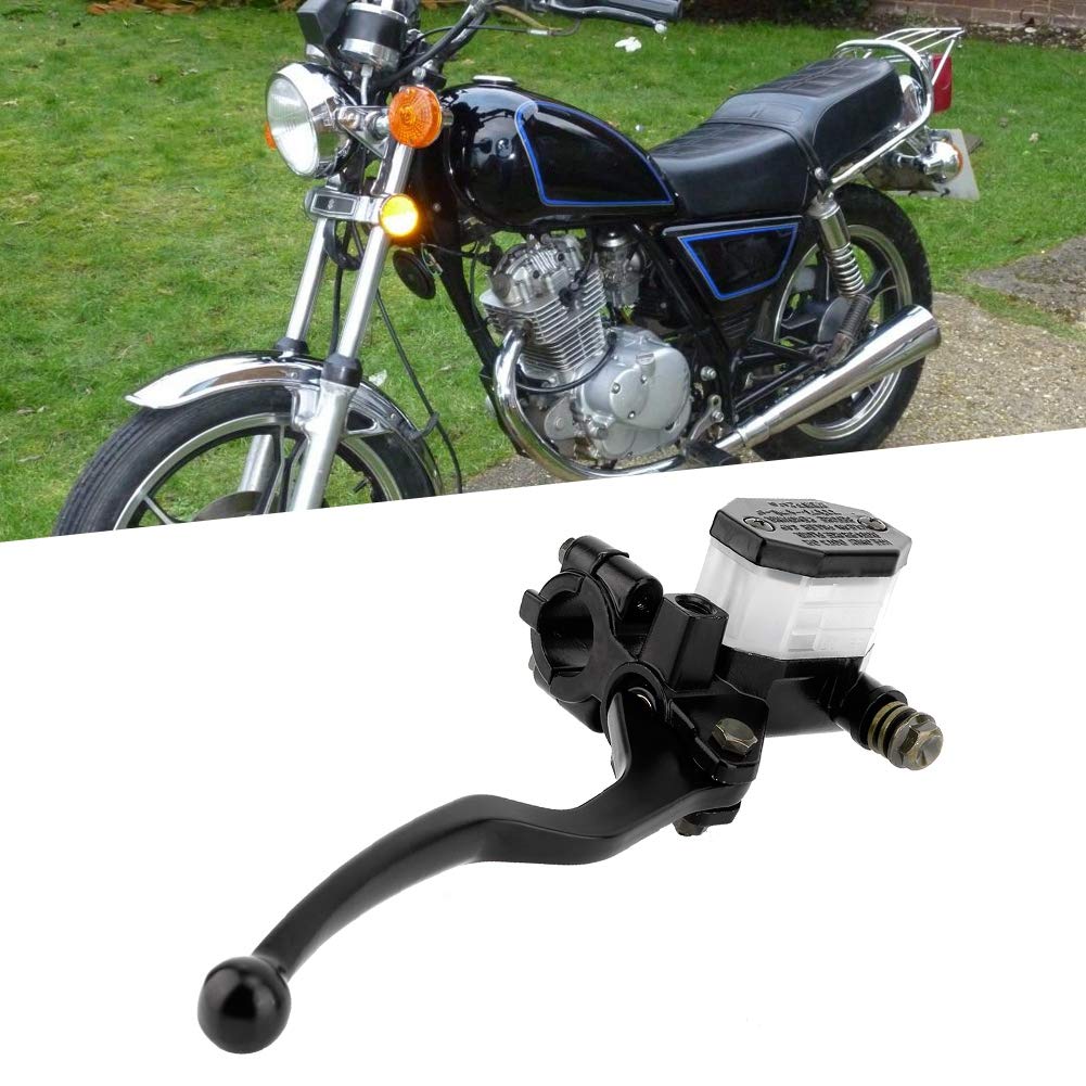 Levier de Maître-Cylindre de Frein Droit pour GS125 GN125 GN250 GS250,Alliage d'Aluminium Résistant à la, Installation Rapide Sans Outils, Compatible avec les Systèmes de