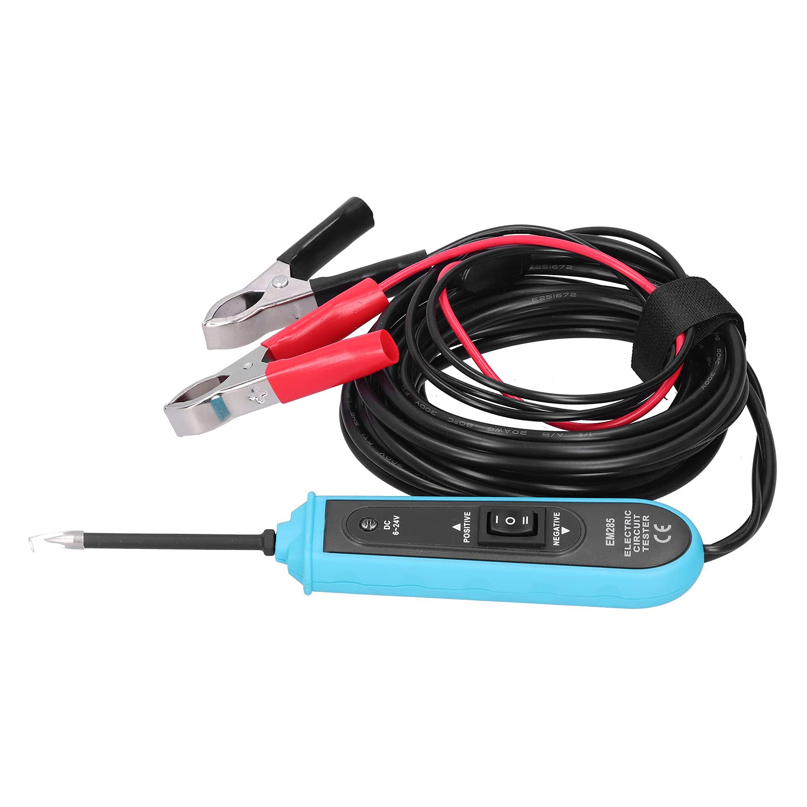 Probador de Polaridad Protección contra Sobrecarga Herramienta Eléctrica Automotriz para Probar Polaridad 6-24 V para Técnicos de Automóviles