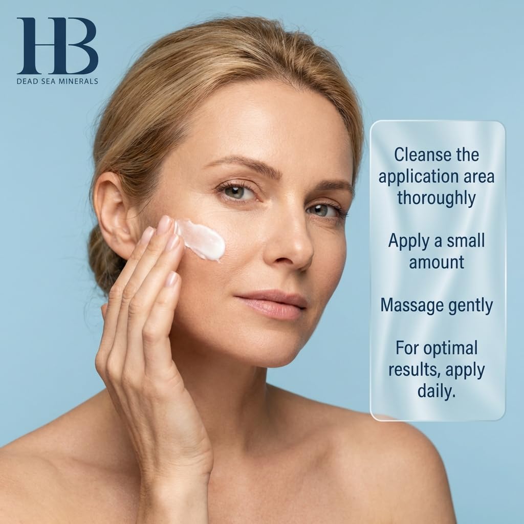 H&B Powerful Anti-Wrinkle Cream Anti-aging Face Moisturizer for Women Dead Sea Minerals - Image 5