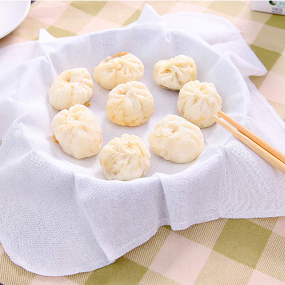 Paños de vapor de algodón Qcwwy antiadherentes para cocinar alimentos al vapor perfectos