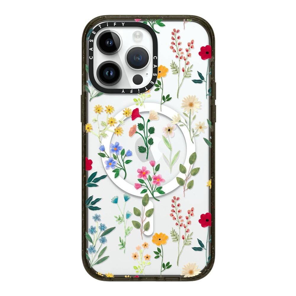 Apple iPhone 14 Pro Max Impact Case - 8.2Ft. Drop Protection, Shock Absorbing, Slim & LightWeight, Made from Recycled Material, Wireless & MagSafe Charging Compatible - Spring Botanicals 2