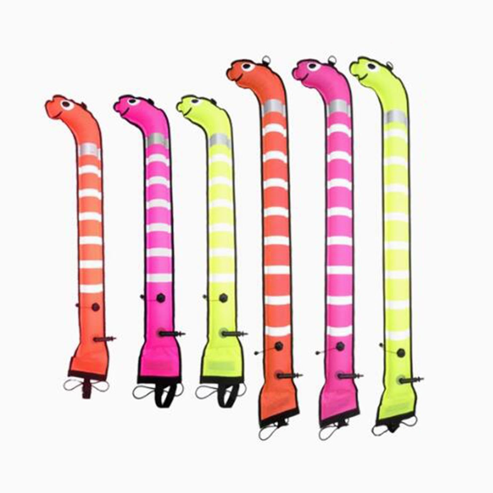 Baoblaze Boa di Segnalazione Subacquea Tubo Gonfiabile Galleggiante di Superficie Marcatore di Posizione Pedagno da Sub in Nylon E TPU Adatto per Immersioni E