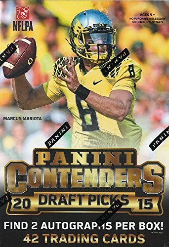 Panini 1 (One) Box - 2015 Contenders Draft Picks Football Cards Blaster (7 Packs with 2 Autographs per Box)