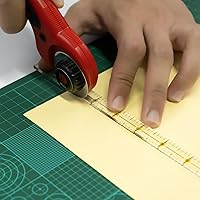 Vista 4 de KEARING, Regla de acolchado de 4 x 1/2 pulgadas y 12 x 1/2 pulgadas, regla de costura acrílica antideslizante para cortar tela, juego de mini reglas