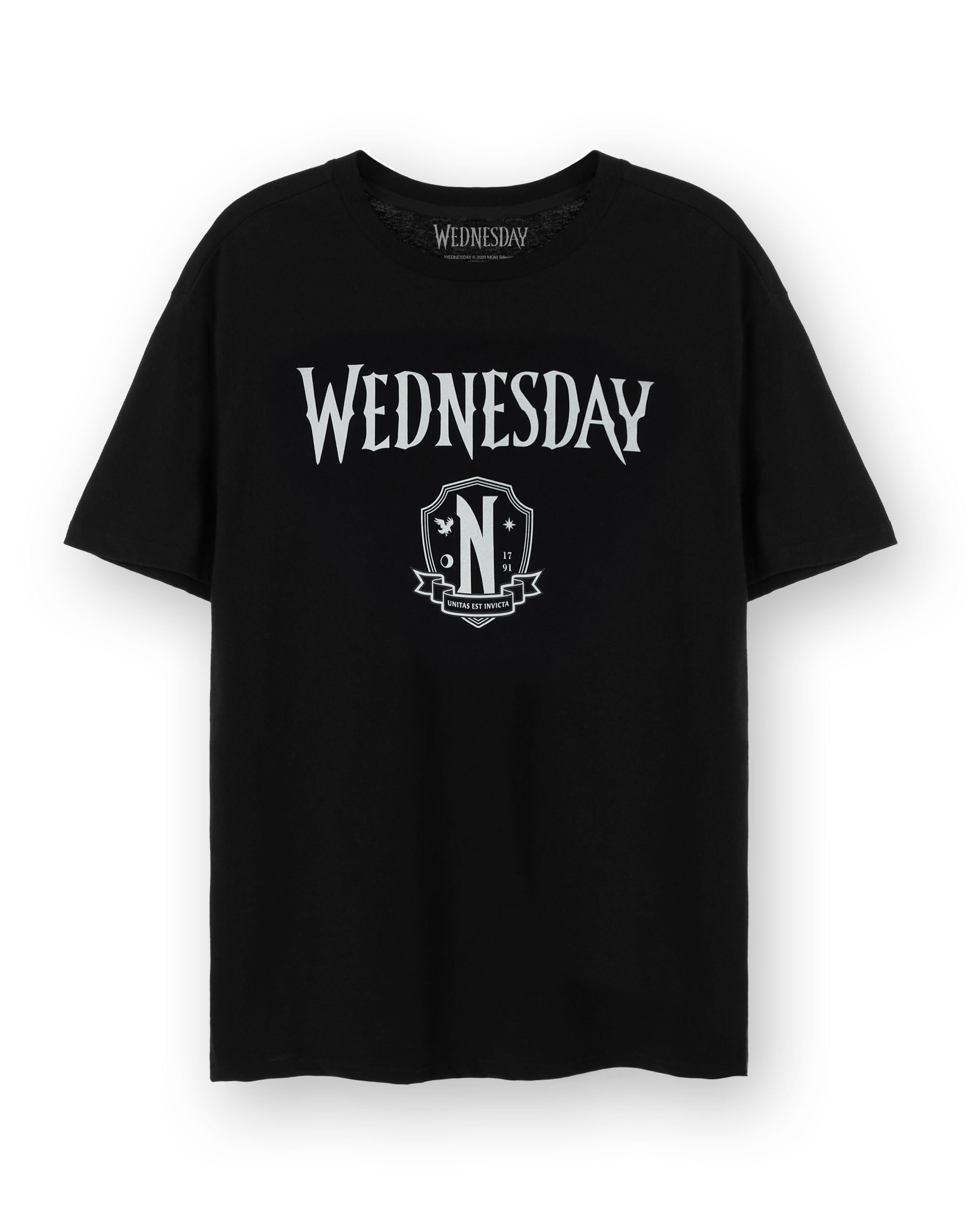 Wednesday Women's Black Short Sleeve T-Shirt - Black - XXL