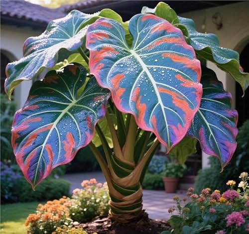 Elephant Ear Bulbs Plant Now UK, Surprise Growth, Garden Decoration,