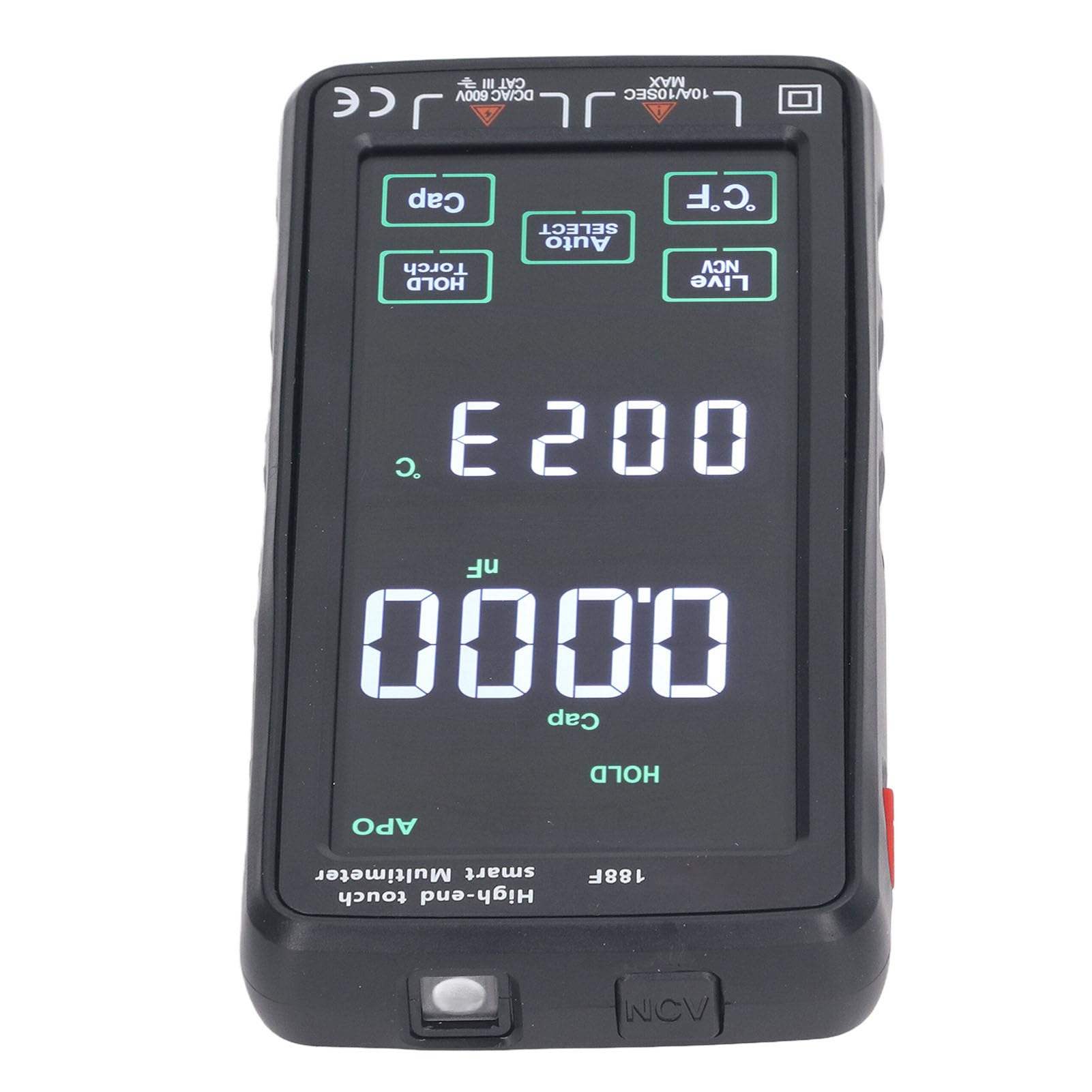 Multimetro intelligente Tester elettrico digitale Schermo a colori LCD ad alta precisione AC750V DC1000V per diagnostica elettrica domestica industriale automobilistica Materiale
