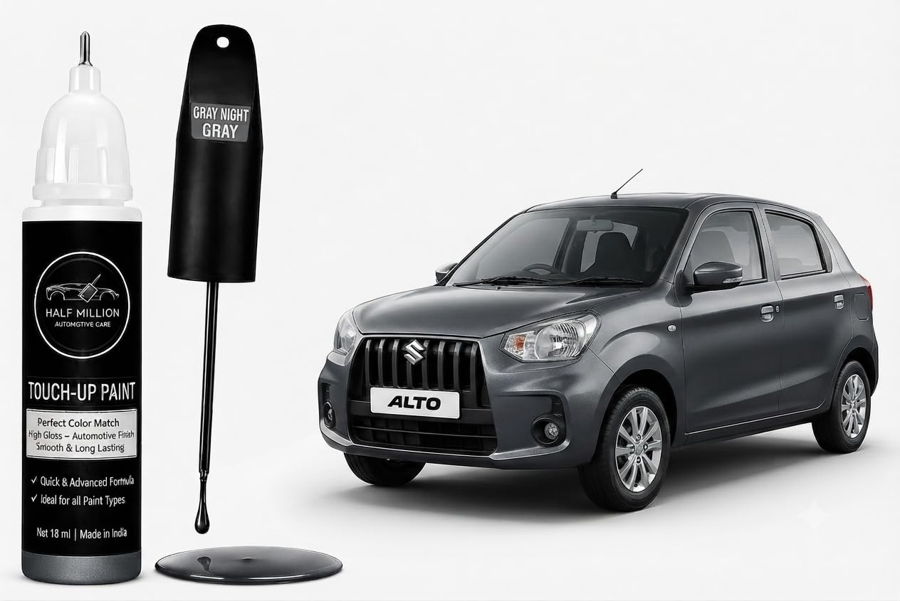 Half Million® Touch Up Paint for Maruti Suzuki ALTO GRAYNIGHT GREY | 18ml Car Scratch Repair Paint Pen | Factory Color Match | Quick Dry | High Gloss Finish | DIY Paint Chip & Scratch Remover.-image-40