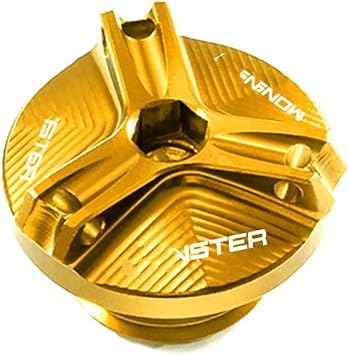 Compatible With DUCATI For MONSTER 600 620 M600 M620 2001-2004 Motorcycle Front Rear Brake Fluid Reservoir Tank Cover Oil Filler Cap Clutch Reservoir Cap Motorcycle styling1pc Engine Plug Gold