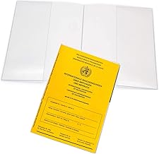 MOELECTRONIX Vaccination Certificate Cover Protective Cover Vaccination Book for Vaccination Card Protective Bag 1x, transparent, Minimalist