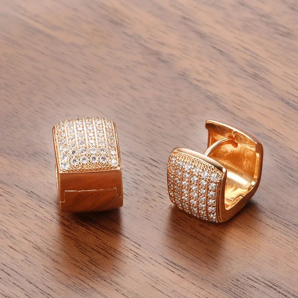 18k Plated Copper Zircon Bali Earrings (rrsd12843er)