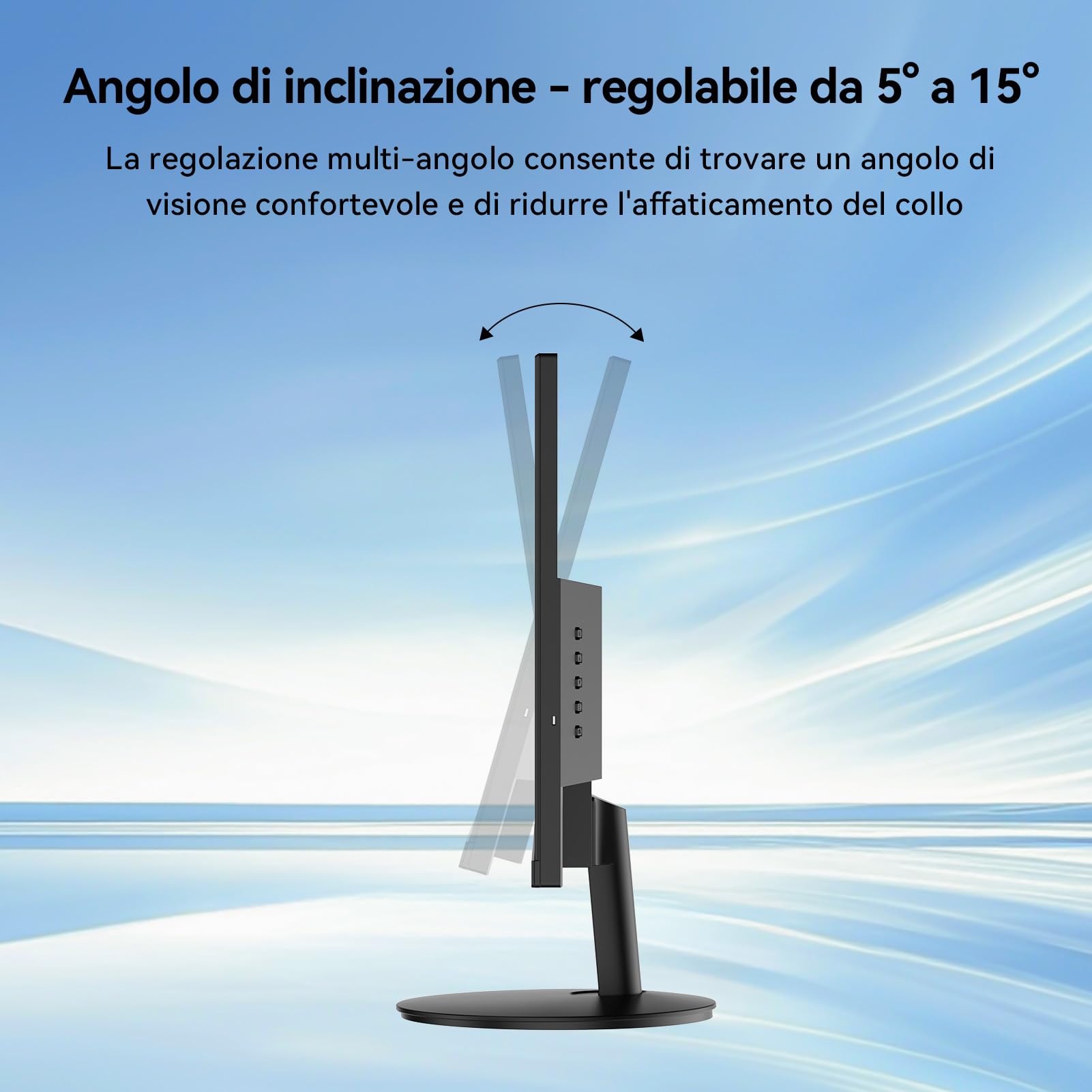 HKC 24 Pollici Full HD 1920x1080 Monitor Gaming, IPS 144Hz, Tempo di Risposta GTG 5ms, 99% sRGB, HDMI 1.4, Riduzione Luce Blu, Angolo di Visione 178°, Monitor per PC, Console e Ufficio