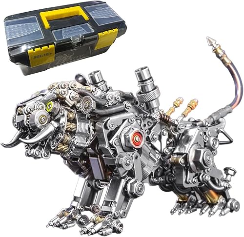 ClearEdge Bengala Tiger - Kit de rompecabezas de metal 3D para adultos, rompecabezas mecánicos de tigre de metal, 700 piezas de rompecabezas