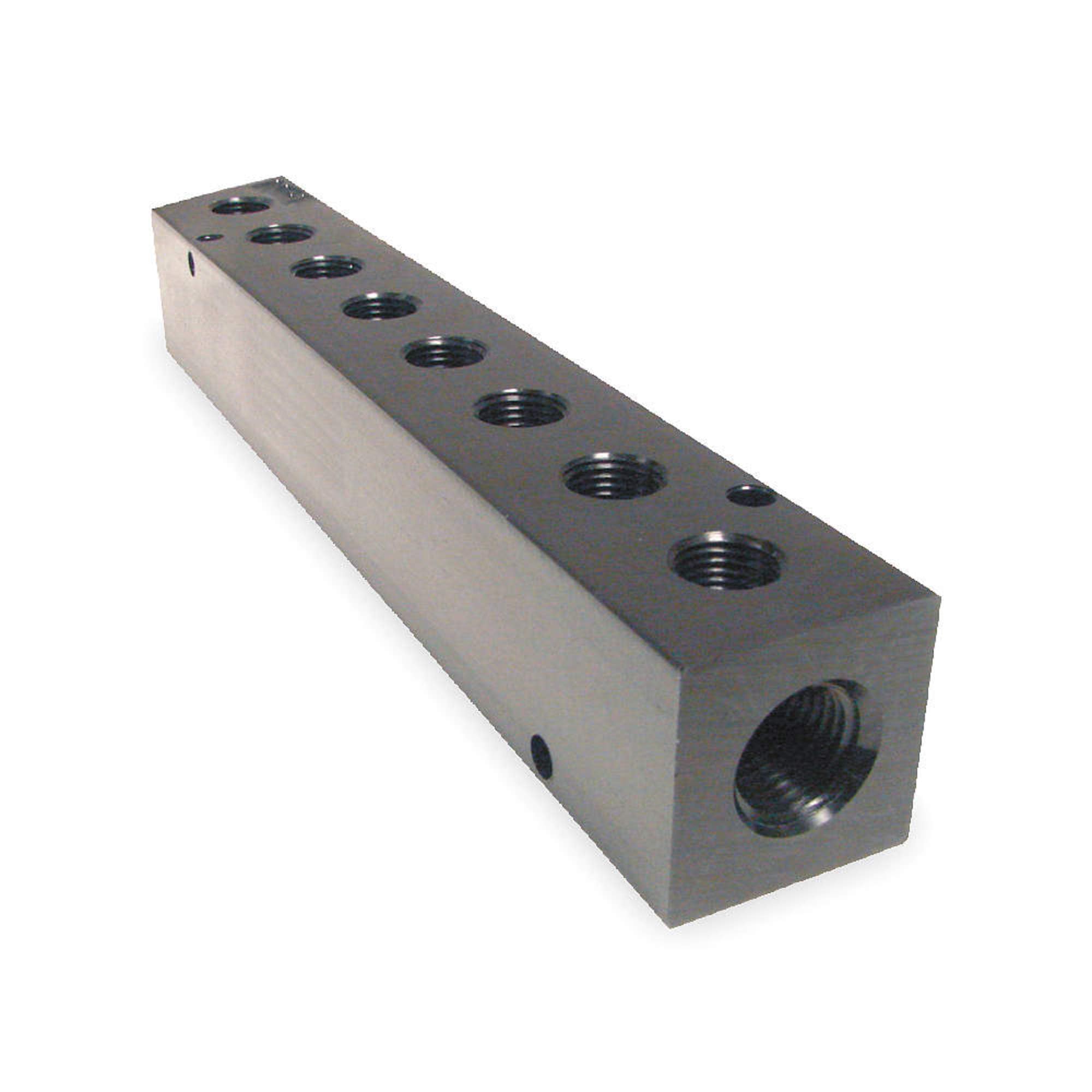 Pneumadyne M20-250-8, Inline Manifold, 8-Station, 3/8 NPT Input, 1/4 NPT Output