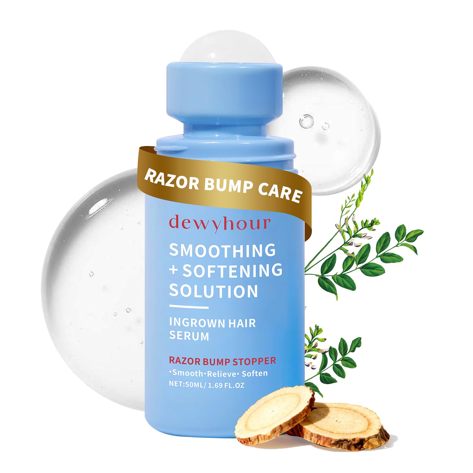 dewyhour Ingrown Hair Serum – Soothes Razor Burn, Targets Dark Spots Unisex