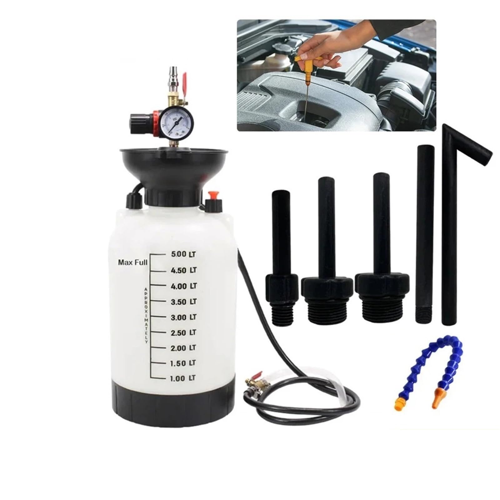 Extractores de fluidos De líquido de aceite de bomba de fluido de coche de líquido de jeringa Compatible con bomba de transmisión de bomba de aceite coche SUV camión Bomba de aceite