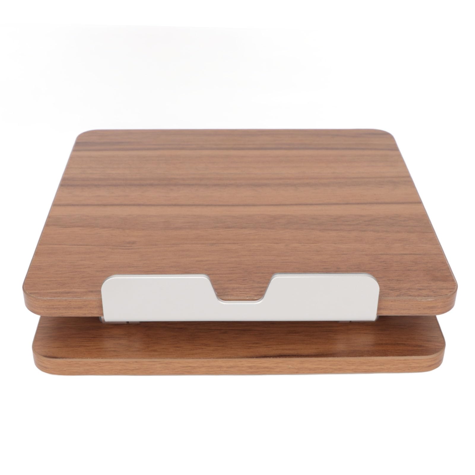 Supporto per Laptop, Porta Laptop in Legno Accessori per Scrivania da Ufficio con Comodo Design Regolabile Ergonomico in Lega in Alluminio in Lega di Legno Profondo Office Staffa Soporte