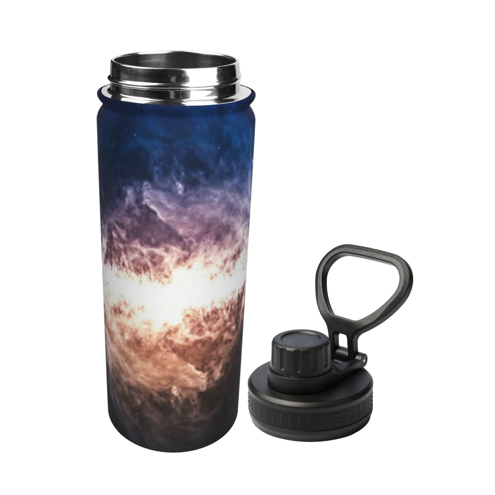 Galaxy Print Wasserflasche Edelstahl Isolierflaschen 18oz Sport Wasserflaschen für Männer Frauen