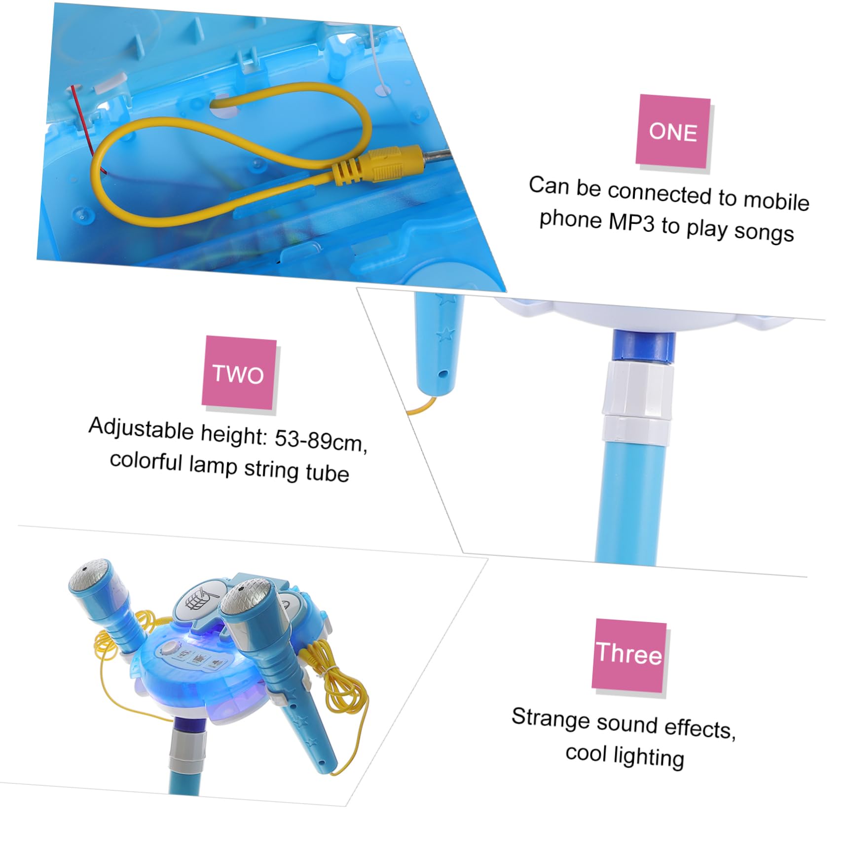 Sosoport Interactive Sing Toy for Kids Educational Microphone Boys Singing Karaoke Machine Touchscreen Karaoke