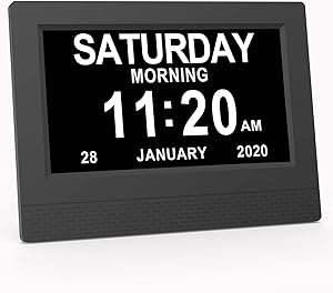 Amazon.de: SINOIDEAS - 7 Zoll Digitale Kalender,Senioren Uhr,Demenz Uhr