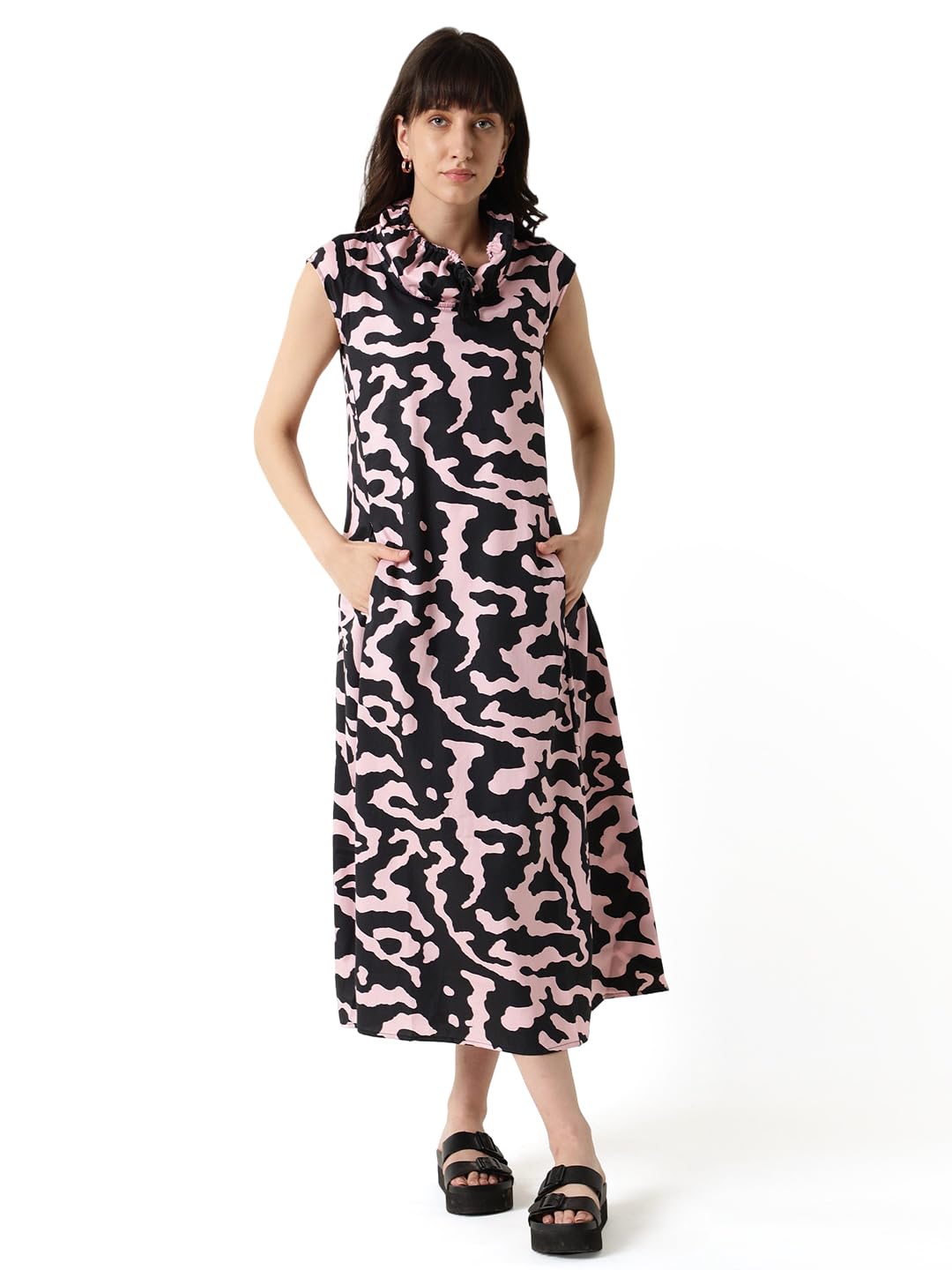 rareism A-LINE Abstract Print MINI Dress-picture-19