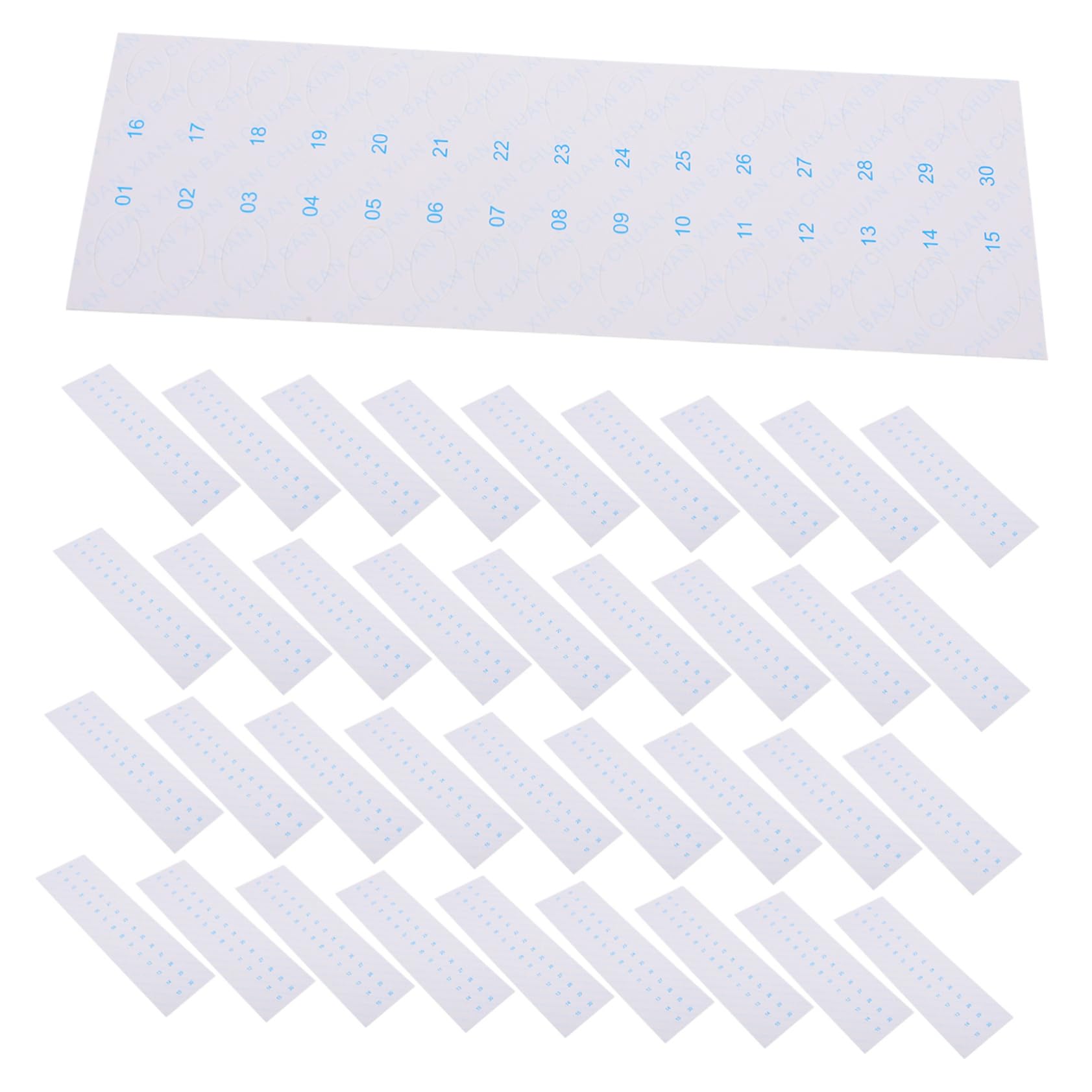 Housoutil Efficient Embroidery Thread Storage: 60pc Paper Organizer 30 Holes Cross Stitch Thread Holder DIY Sewing Tool