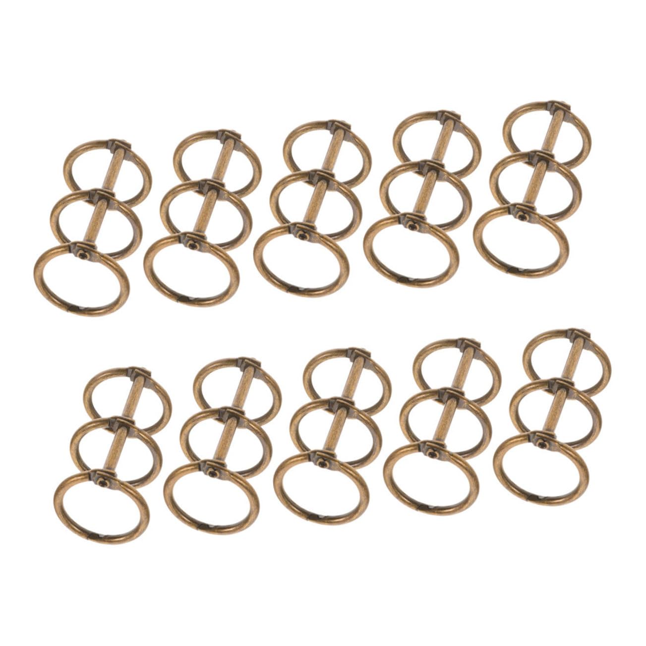 NUOBESTY 5 Set Di Raccoglitori A Fogli Mobili Con Clip in Metallo Per Ufficio Scuola Forniture Per Raccoglitori 10 Pezzi * 5