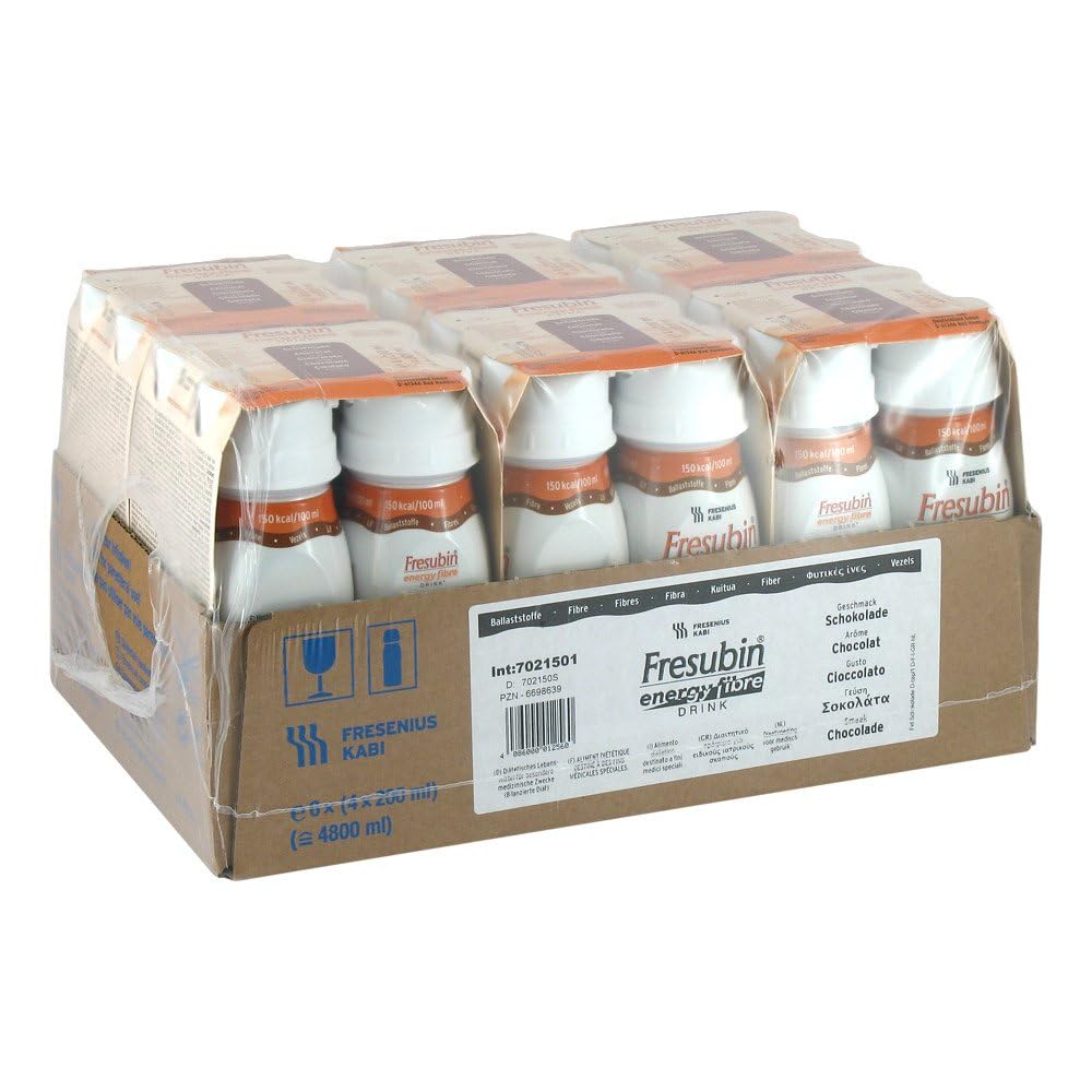 Fresenius Kabi Fresubin Energy Fibre Drink Schokolade Trinkflasche, 6 x 4 x 200 ml, 1er Pack (1 x 5,5 kg)