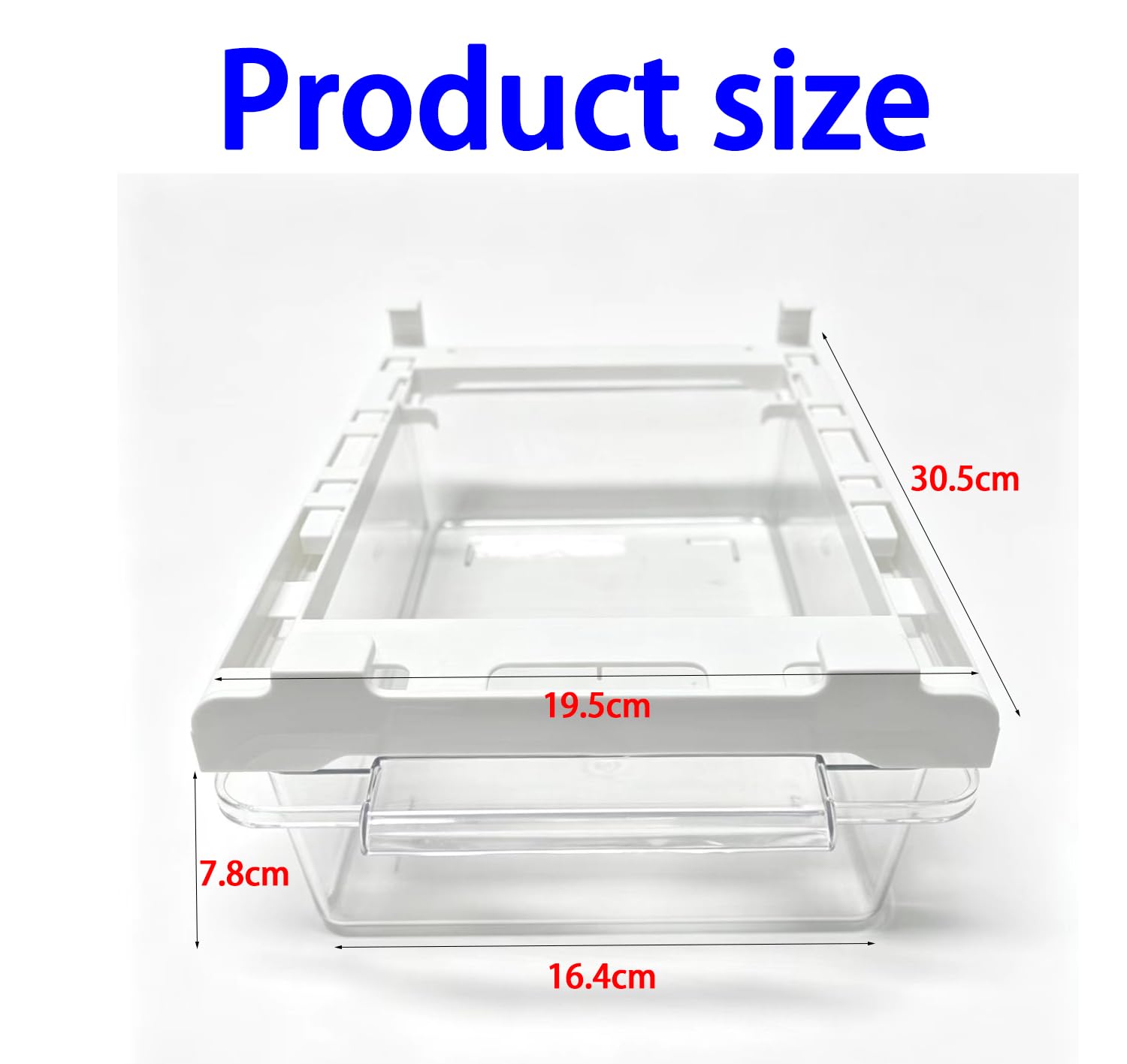 Kühlschrank Organizer Ausziehbare Schublade Kühlschrank Schublade Fridge Organizer gefrierschrank organizer zum Aufbewahren und Aufbewahren von Lebensmitteln im Kühlschrank verwende