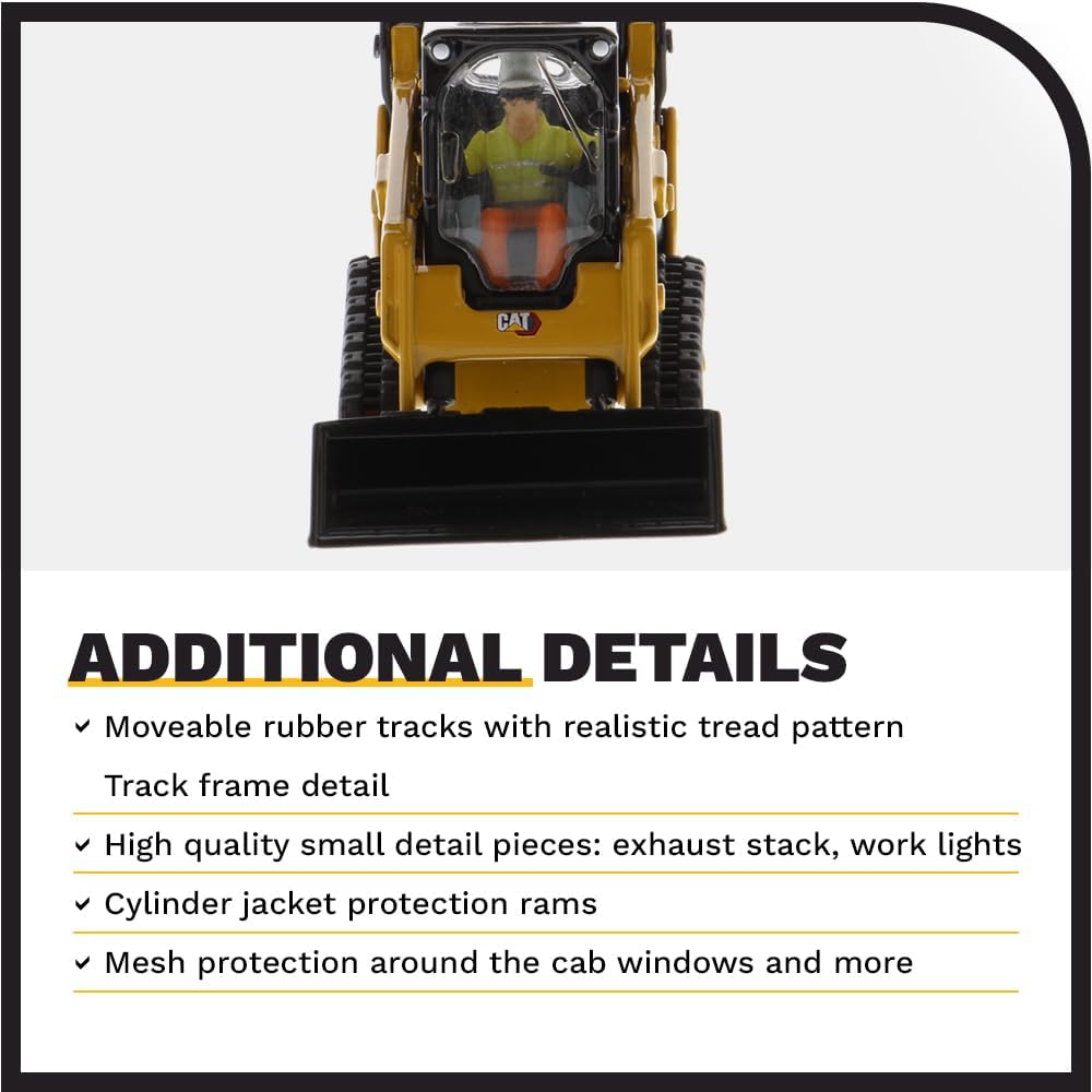 Diecast Masters 85677 - Ładowarka wielozadaniowa Cat 259D3, skala 1:50, od 14 lat, w blaszanej puszce, odpowiednia dla kolekcjonerów
