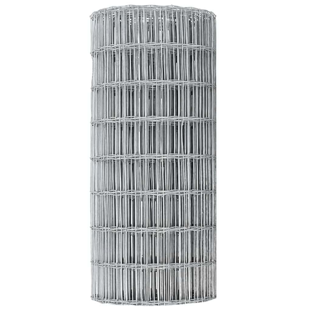 Ogrodzenie euro, 0,6 x 25 m, żelazo powlekane PCW, wytrzymałe ogrodzenie ogrodowe do użytku na zewnątrz, bariera dla zwierząt, łatwy montaż bez kopania