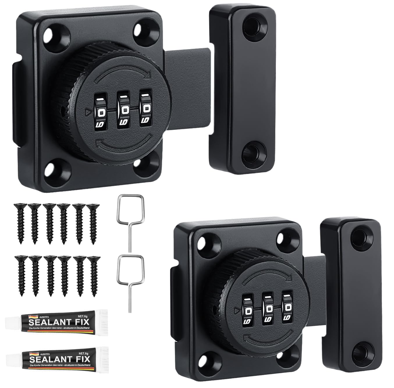 2PCS Cabinet Password Hasp Locks