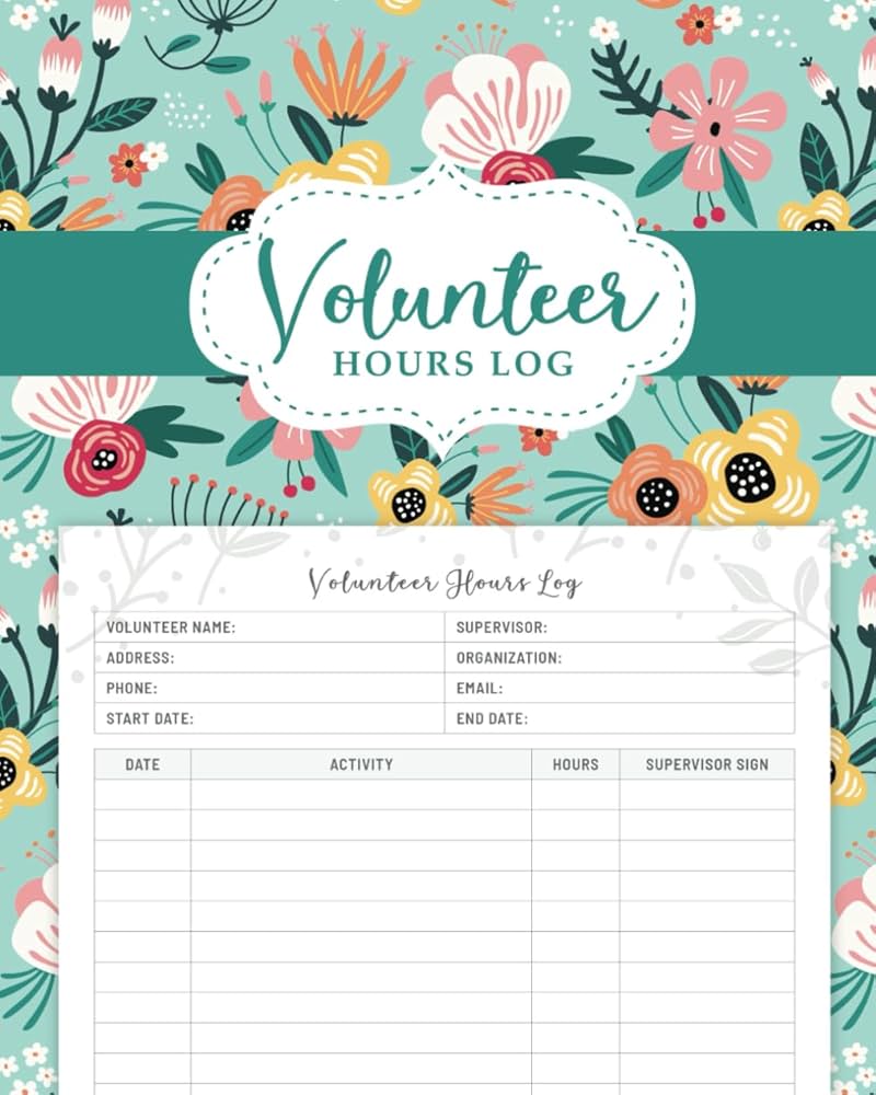Volunteer Hours Log Book: A Notebook for Community Service and Volunteering Work - Daily Time Sheet for Tracking Volunteer Activities: Press, Pita Pat: Amazon.com: Books volunteer-hours-log-book-a-notebook-for-community-service-and-volunteering-work-daily-time-sheet-for-tracking-volunteer-activities-press-pita-pat-amazon-com-books